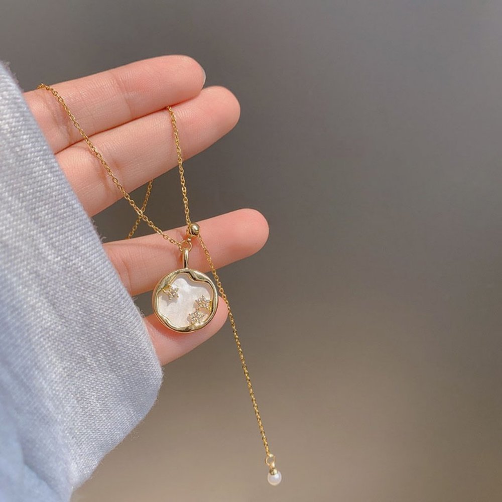 *NEW 925 Sterling Silver Pearl Shell Necklace B1 - Picture 6 of 10